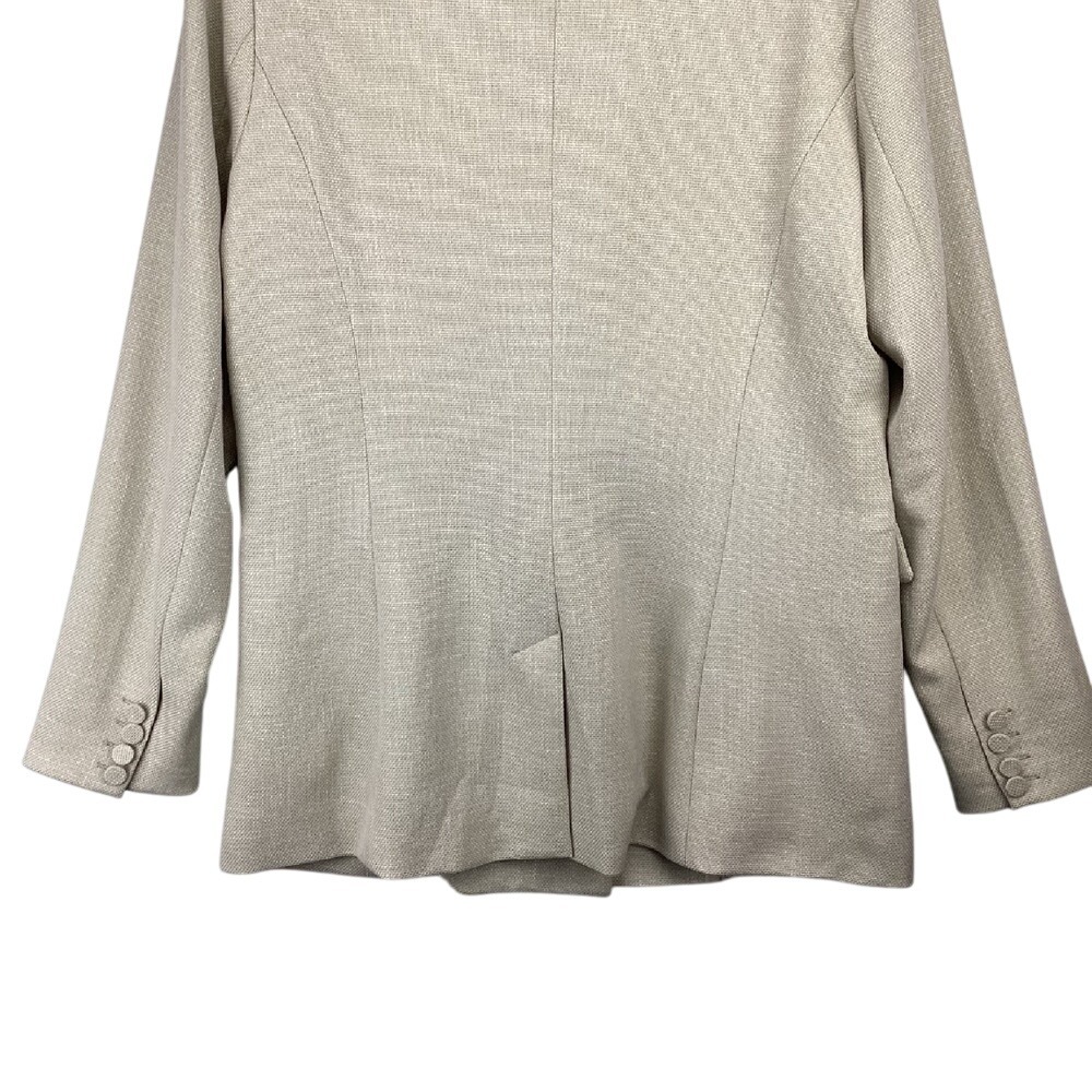 House of‎ Harlow 1960 Blazer Size Medium Beige Double Breasted Business Casual - Picture 6 of 8